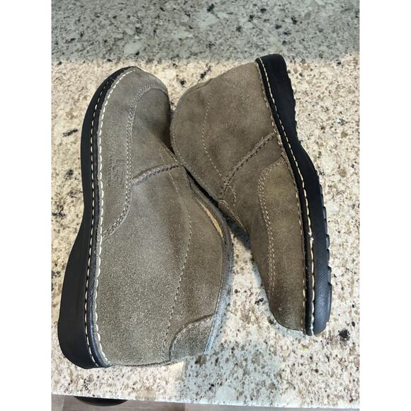 Men UGG Australia Gray High Split Top Slip On Rubber Sole Loafers Sz 13 1613 - Picture 4 of 9